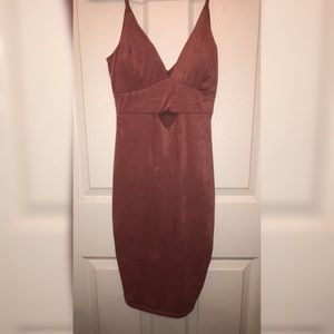 Suede Midi dress